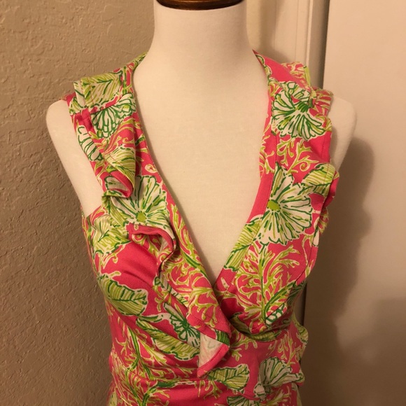 Lilly Pulitzer Floral Wrap Dress - Picture 3 of 4